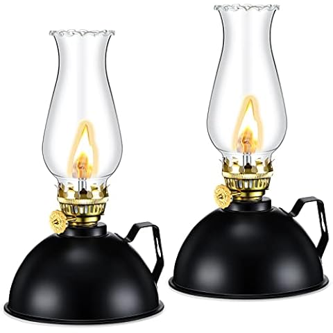 Retisee Vintage Glass Kerosene Lamp Set Cover