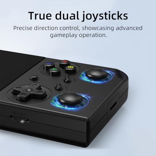 Image of RG35XX Pro Retro Handheld Game Console , RG 35XXPro Support HDMI TV Output 5G WiFi Bluetooth 4.2 , 3.5 Inch IPS Screen Linux System Built-in 64G TF Card 4353 Games(Black-NWE)