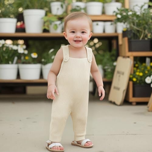 Fall Winter Clothes Infant Baby Girl Boy Sweater Romper Pants Solid Knit Jumpsuit Overall One Piece Outfit2