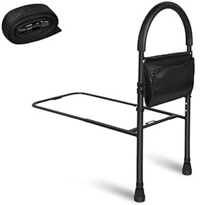 SUBTLETY Bedrooster voor oudere volwassenen, 83 – 113 cm, in hoogte verstelbaar, hulpleuning met instaphulp, valbeveiliging, hulpmiddel, handgreep, opstahulp, bedgreep voor senioren, verzorgingsbed