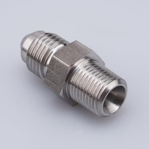 Image of AC PERFORMANCE Male 1 /8 inch NPT to -4 AN Flare Adapter Straight Stainless Steel