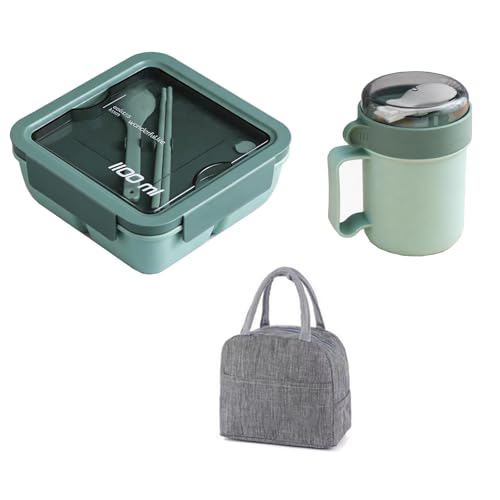 Boîte à déjeuner bento adulte et enfant étanche avec sac repas isotherme