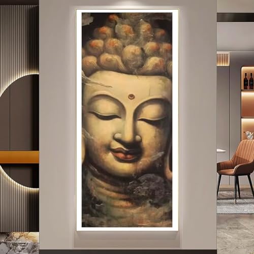 Peinture diamant Bouddha grand format pour couvrir les grands murs vides de la maison