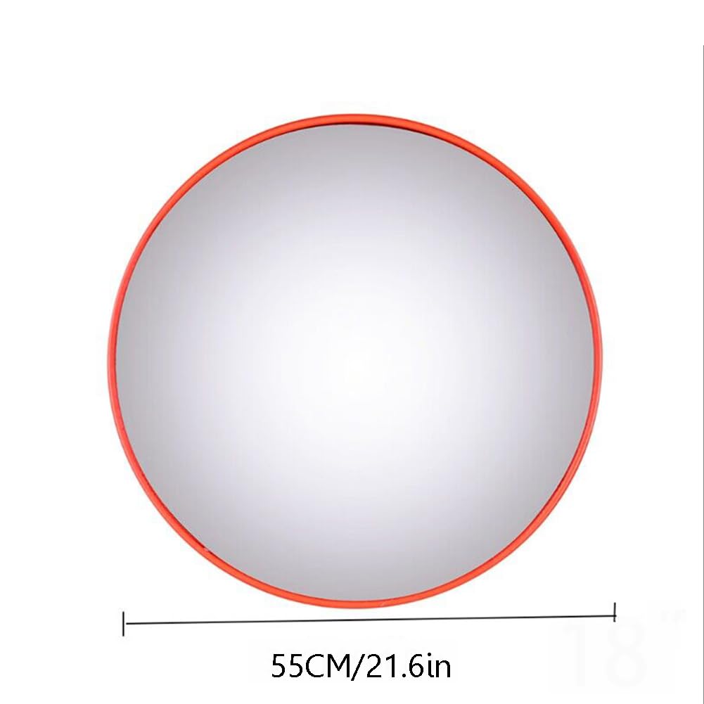 Espejo De Entrada Convexa, Espejo De Punto Ciego Ajustable, Espejo De Tráfico, Espejo De Seguridad Interior Y Exterior, Espejo De Seguridad Parabólico para Punto Ciego, Garaje, Almacén,55cm