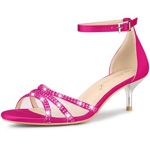 Talons Allegra K strass pour femme avec maintien confortable
