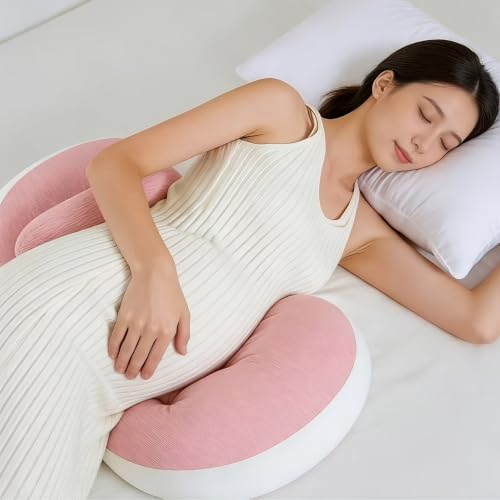 Image of Proliva Maternity Pillow | Dual Pregnancy Wedge Pillows for Back & Belly Support | Adjustable Butterfly Design | Travel-Friendly Pregnancy Pillow | Hypoallergenic Organic Cotton Cover