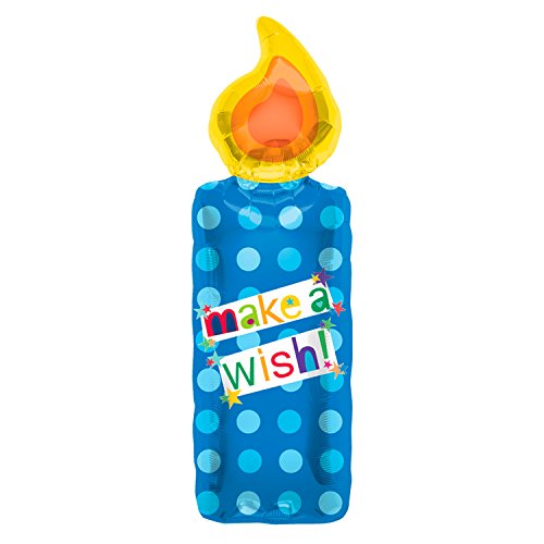 Northstar 44" Make A Wish Candle Foil Balloon, Multicolor