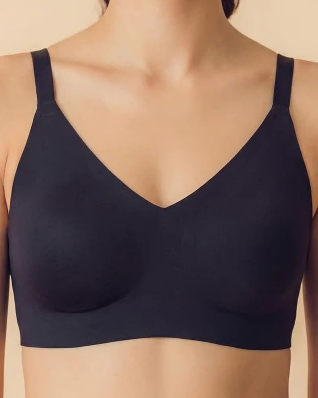 Image of Tweens Cotton Non-Padded Bonded Bra for Women | Full Coverage Wire-Free Bra | Hidden Concealer | Seamless No-Dig Comfort | Breathable Cotton | Elastic-Free Bottom Band & Side Wings | Pack of 1|