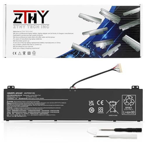 Image of AP21A7T AP21A8T Battery Replacement for Acer Predator Helios 300 PH315-55 | PH317-56 Nitro 5 AN517-55 Predator Helios 18 PH18-71 PH18-71-72AS PH317-56-78LY PH315-55-965Z AN517-55-50NF AP21A5T 90.61Wh