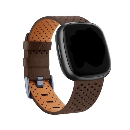 U[xgɓKFitbit Versa 3/Versa 4 Sense/Sense 2(Brown,For Fitbit Sense,Size S)