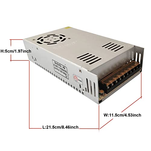 AC 110V/220V to DC 5V 60A 300W Universal Regulated Switching Power Supply Adapter Transformer Driver Converter for Silver2