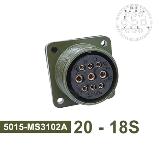 Conector militar 5015 MIL STD para solucionar cortes de senal en maquinas MS3106A 2