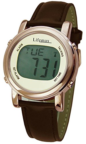 Preisvergleich Produktbild Lifemax 1415C Armbanduhr, Armband, Leder, Farbe: braun