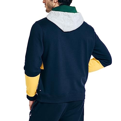 Nautica Men's Sustainably Crafted Colorblock Logo Hoodie2