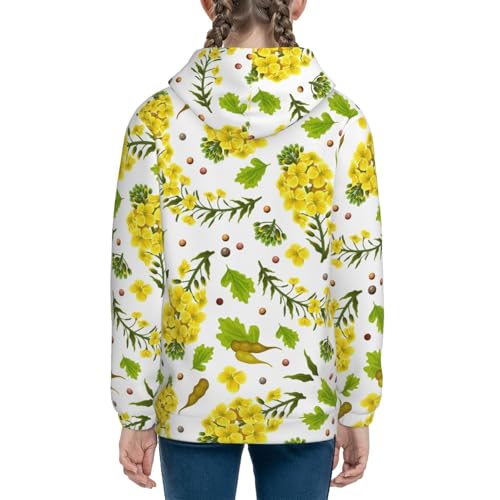 Tropical Hawaii Neon Palm Leav Hoodie Youth Hooded Sweatshirt 3D Digital Printed With Pockets Tops3