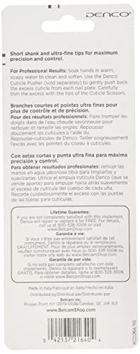 Ciseaux à cuticules Denco pour éliminer les petites peaux - 4