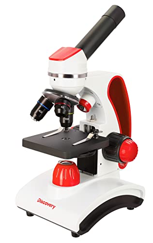 Discovery Pico Terra Tragbares Lernmikroskop Aus Metall Für Einsteiger Und Kinder Mit Farbigem Buch In Spanischer Sprache, Rot Discovery Pico Terra Tragbares Lernmikroskop Aus Metall Für Einsteiger Und Kinder Mit Farbigem Buch In Spanischer Sprache, Rot