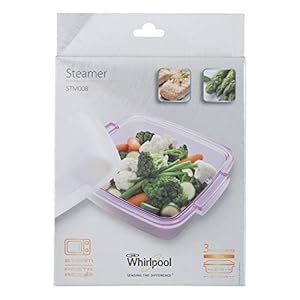 Whirlpool STM008 - Mikrowellenzubehör/Dampfgar... für die Mikrowelle (rechteckig)/ Dampfgarer für die Mikrowelle/ 24 x 20 cm
