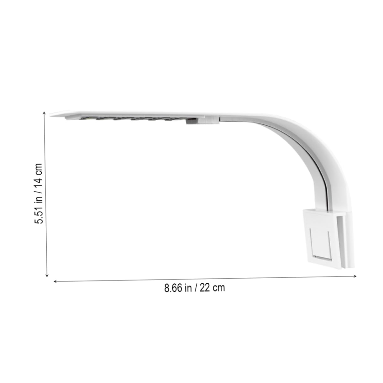 Toddmomy LED per Acquari con Clip Illuminazione per Piante Acquatiche Design Ultra Sottile e Luminosità per Acquari e Tartarughieri e