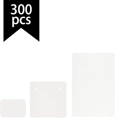 Miniatura 2 de Calculs Tarjetas de joyería para collares y aretes, soporte para tarjetas, tarjetas de papel en blanco de varios tamaños para aretes y collares de