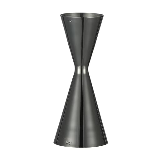 Cocktail Geek Double Cocktail Jigger Slim Style Measuring Jigger (Smooth GunmetalBlack)