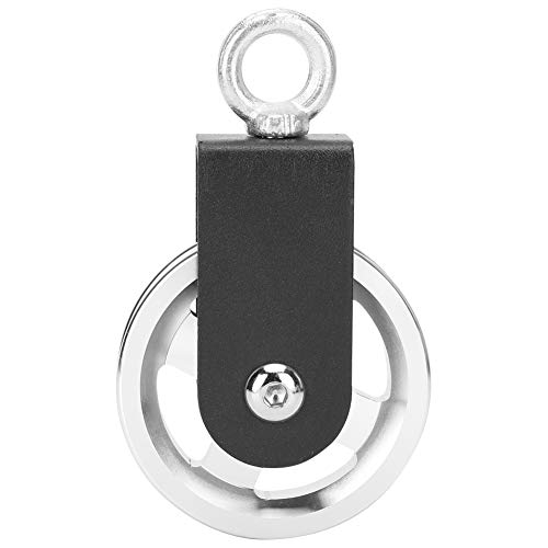 NDNCZDHC Support Pulley, 95mm Aluminium Alloy Pulley Portable Silent Hanging Wheel for Gym