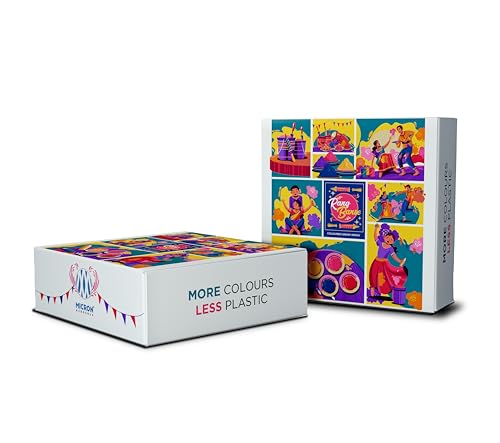 Image of Rang Barse Holi Color Spray Gift Box | Pack of 3 Pastel Holi Colour Sprays - 200ml X 3 | Toxin-Free, Single-Wash Removal | Easy to Clean | Holi Gift Set | Made in India