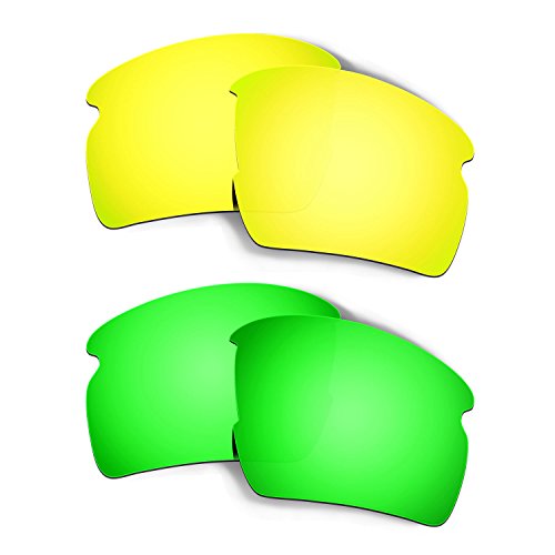 Lentille de rechange pour Oakley Flak 2.0 AF OO9271 coloris or 24 carats