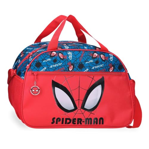 Marvel Spiderman Authentic Bolsa de Viaje Rojo 40x28x22 cms Poliéster L