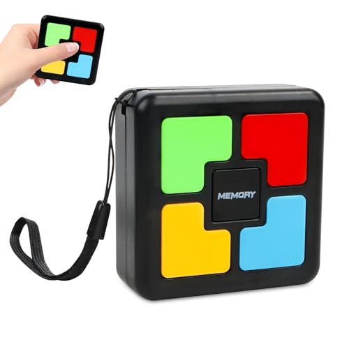 Jognee Juego de memoria de luz, juegos de ajos a partir de 6-10 niños, juguetes electrónicos de mano, juegos de mesa, juego de preguntas con luz y sonido, regalos de cumpleaños, entrenamiento de