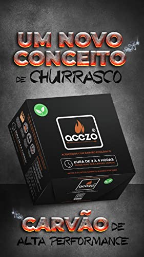 Carvão Acezo Extra Premium Sem Fumaça 3kg
