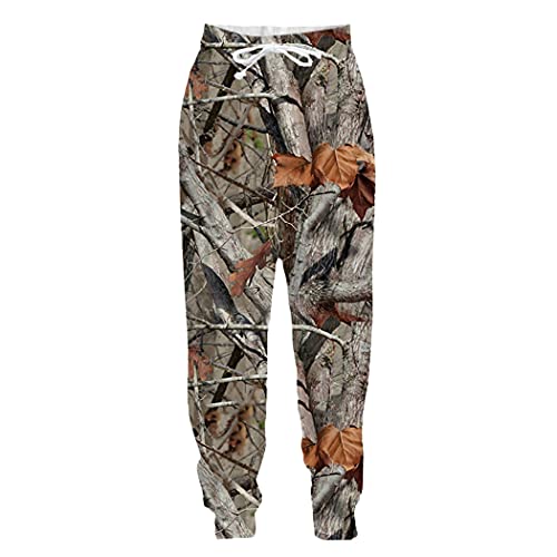 Pantalon de sport long camouflage 3D unisexe taille 4XL couleur 07