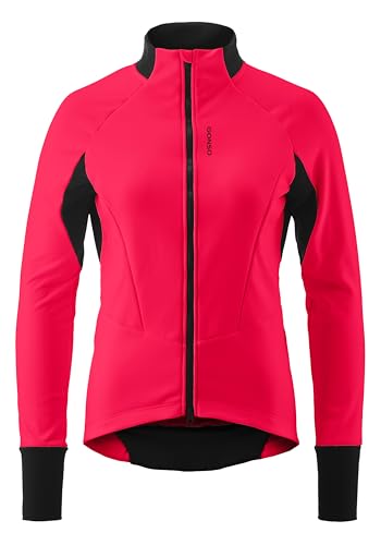 Gonso Road Jacket Softshell 2 W, Women's cycling jacket, Water-repellent softshell jacket, Windproof, G-Shell for optimum thermal insulation, Close fit, PFC-free
