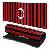 Head Case Designs Officially Licensed AC Milan Home 2024/25 Crest Kit 23.62 x 11.81 x 0.12 inches (600 x 300 mm) - L Gaming Office Desk PC Keyboard Mouse Mat Pad
