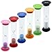 NATUCE 6 PCS Reloj De Arena Temporizador 30 seg / 1minutos / 2minutos / 3minutos / 5minutos / 10 Minutos, Temporizador de Reloj, Relojes de Arena, Reloj de Arena para Niños Lavado Dientes, Cocina