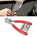 Zoeyilan Stringing Clamp 3 Spring Sports Starting Clamp, Manual Starting Clamp, Stringing Sub, Holding The Racquet Line for Threading Work, for Tennis Badminton Racket (Red)