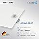 Schilderio Premium Saugnapfschild Schild Notarzt, 3 mm Acrylglas, ca.90x125 mm, Notarzt Auto Schild mit 1x Saugnapf 30mm, Autoschild Arzt zur Befestigung an Autoscheiben von innen