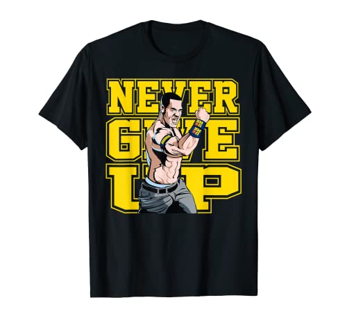 WWE John Cena Never Give Up 01 Bleu T-Shirt