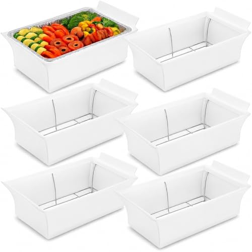 Chafer Wind Guard 6 Pack by Merchlio - Handle Covered Chafing Dish Cover