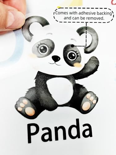 Vinilos Decorativos Infantiles Animal Alphabet 64 Pcs miniatura 6
