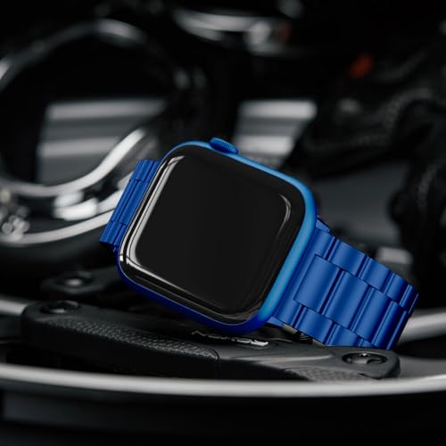 Image of EPULY Metal Band Compatible with Apple Watch Bands for Men 49mm 46mm 45mm 44mm 42mm 41mm 40mm 38mm, Business Stainless Steel Strap for iWatch Bands Series 11 10 9 8 7 6 5 4 3 2 1, SE3 2 1, Ultra3 2 1
