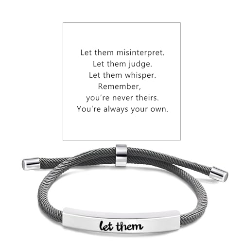 Let Them Bracelets Self Worth Motivational Engraving Bracelets To Sorority Sisters Best Friends Inspirational Friendship Bracelets