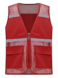 Ce gilet est haute visibilité avec des bandes réfléchissantes qui permettent à votre enfant de se démarquer de l'obscurité, qu'il coure ou aille à l'école dans des conditions de faible luminosité