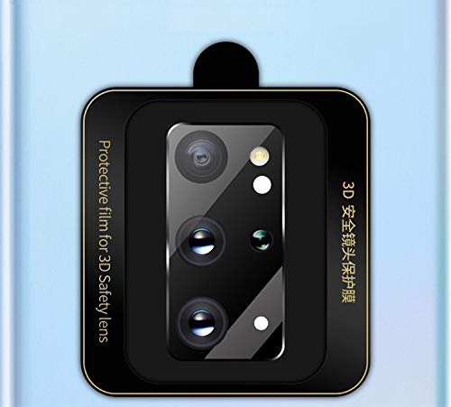 Image of Samsung Galaxy S20+ /S20 Plus Camera Lens Protector [Full Coverage 360 Degree protection Tempered Glass Film Bubble-Free Anti-Scratch Easy Install Ultra-Thin](Black)