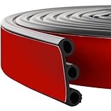 Joyfolk 20FT Truck Cap Seal 2-1/8 Inches Wide × 1/2 Inches High × 20 Feet Long Truck Topper Seal with Adhesive EPDM Rubber for Heavy Duty Canopies and Camper Over 200 Lbs