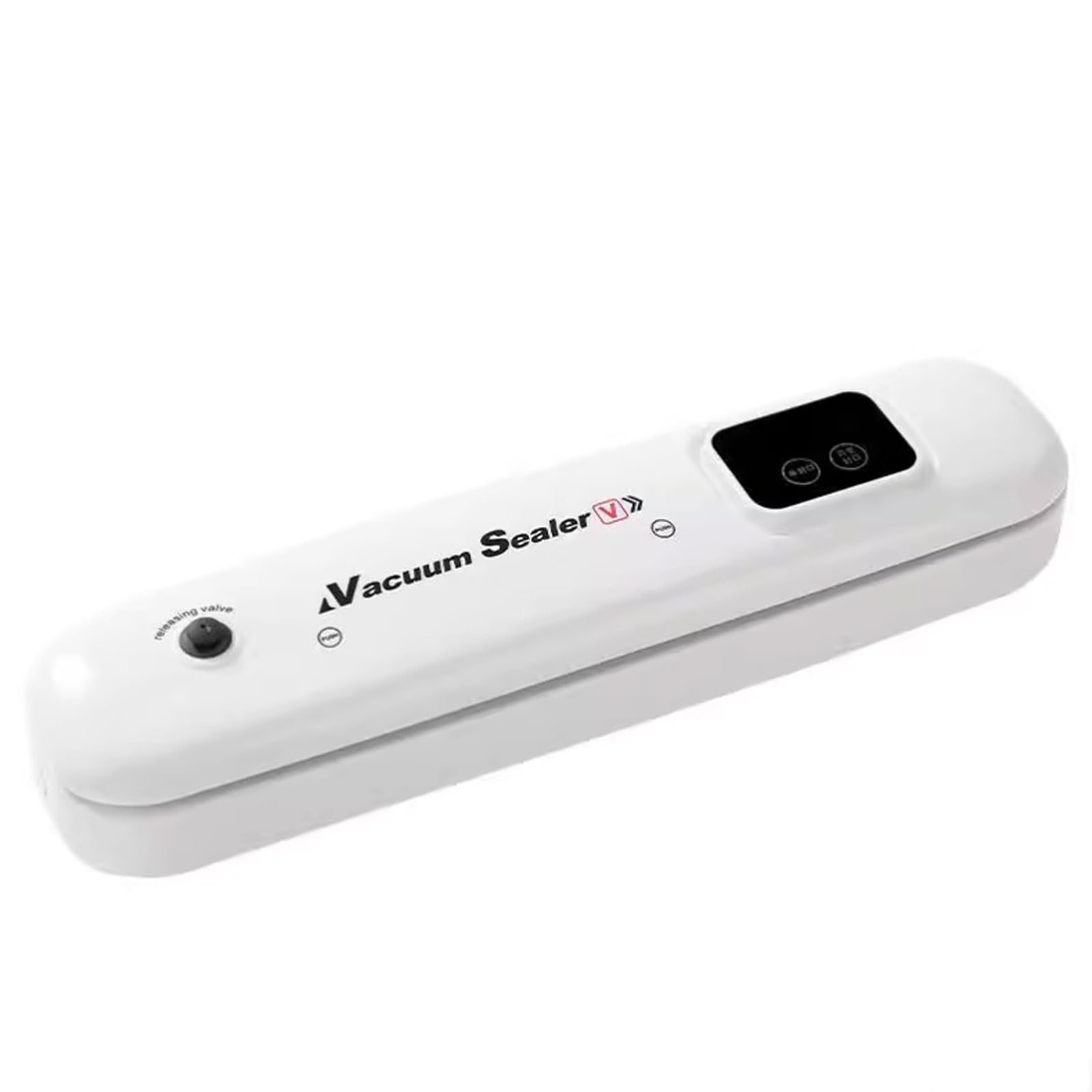 máquina de envasado al vacío, Selladora al vacío portátil inalámbrica ligera y recargable, totalmente automática(White+10 Bags)