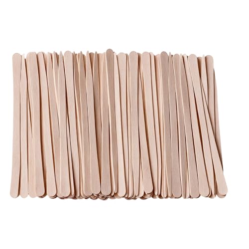 200 Spatule Cire Épilation en Bois - Bâtonnet en Bois 8,8cm x 0,5cm - Pour Cire Épilation Visage & Artisanat - Usage Unique