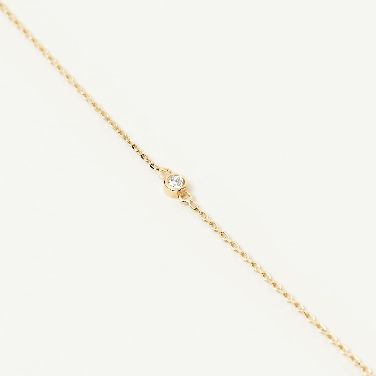Gelin Solitiare Diamond Station Necklace 10K or 14K Solid Gold - Image 7