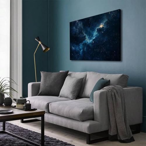 Toile Art Mural Ciel Étoilé Lumineux Impression Haute Définition 60x80