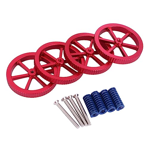 Ciieeo 1Set Printer Parts Leveling Spring Screw Nut Set Hand Leveling Nuts Compatible with Ender Includes Nuts Springs S
